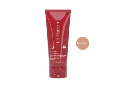 لافارر کرم ضد آفتاب و ضد لک رنگی SPF40 پوست چرب (رنگ متوسط)